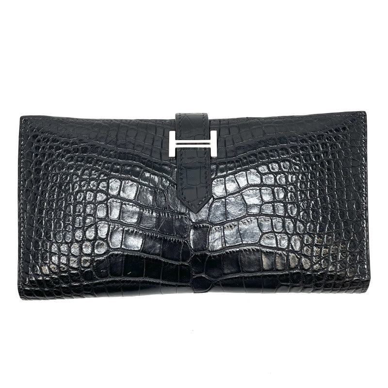 エルメスベアンアリゲータークラシックブラック