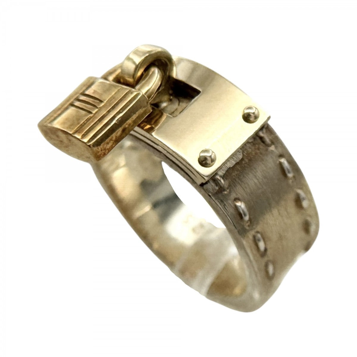 エルメス HERMES ケリー リング 指輪 SV925 K18 シルバー ゴールド