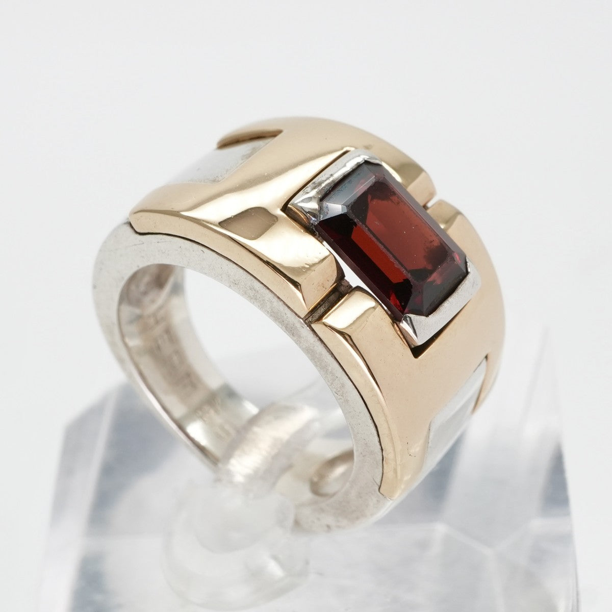 エルメス HERMES リング 指輪 シルバー 銀 コンビ アンティーク