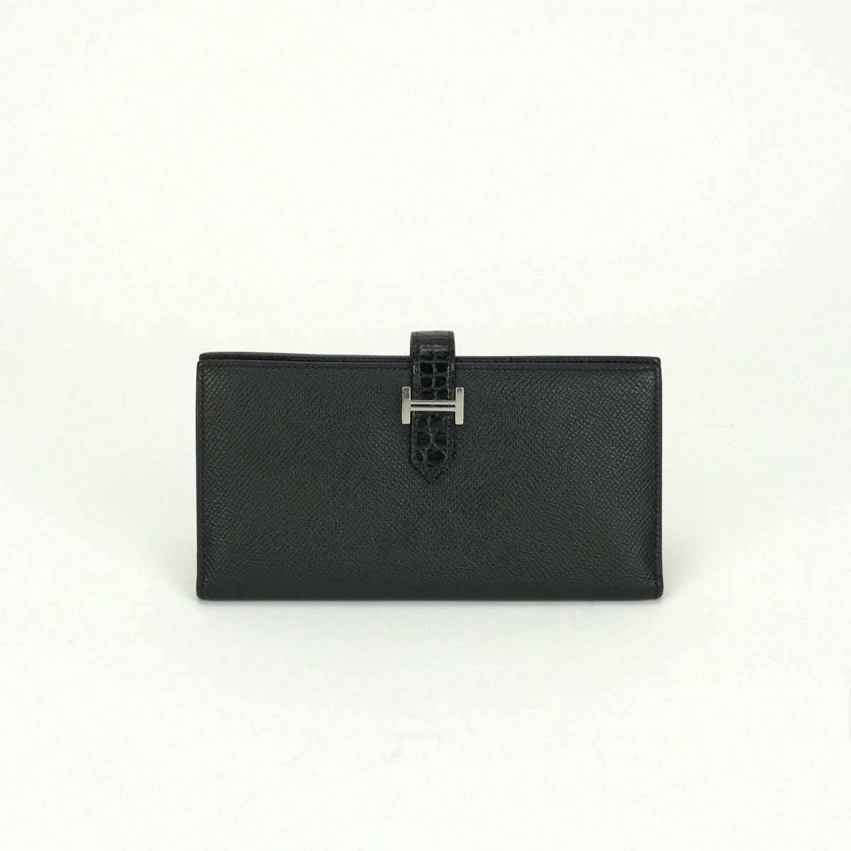 入手困難‼️HERMES ベアン スフレ　リザード 黒 ブラック 長財布 エルメス HERMES ベアンスフレタッチ ベアン スフレ タッチ 財布 長