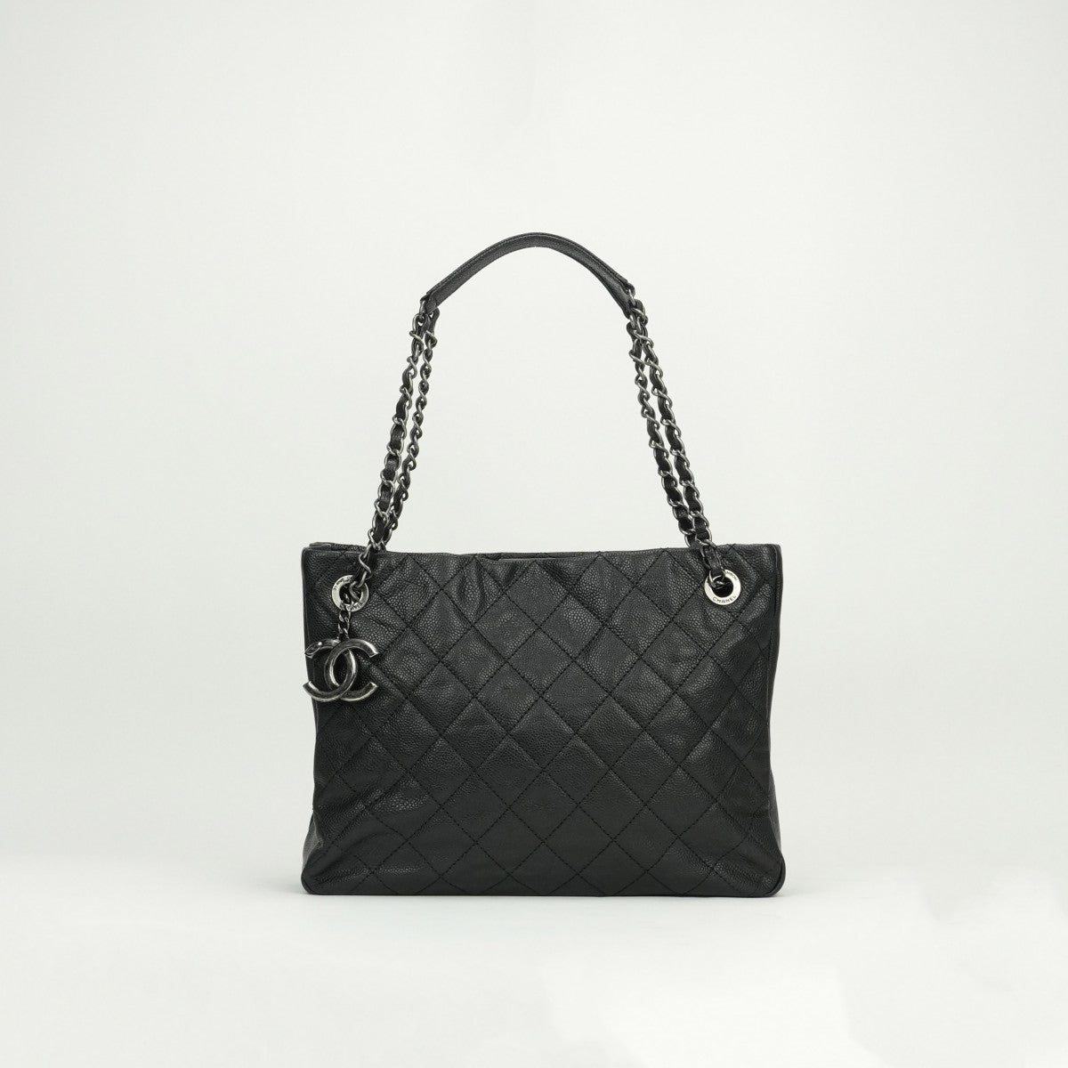 正規品！CHANEL キャビアスキンマトラッセ　ブラック シャネル CHANEL マトラッセ バッグ トートバッグ キャビアスキン