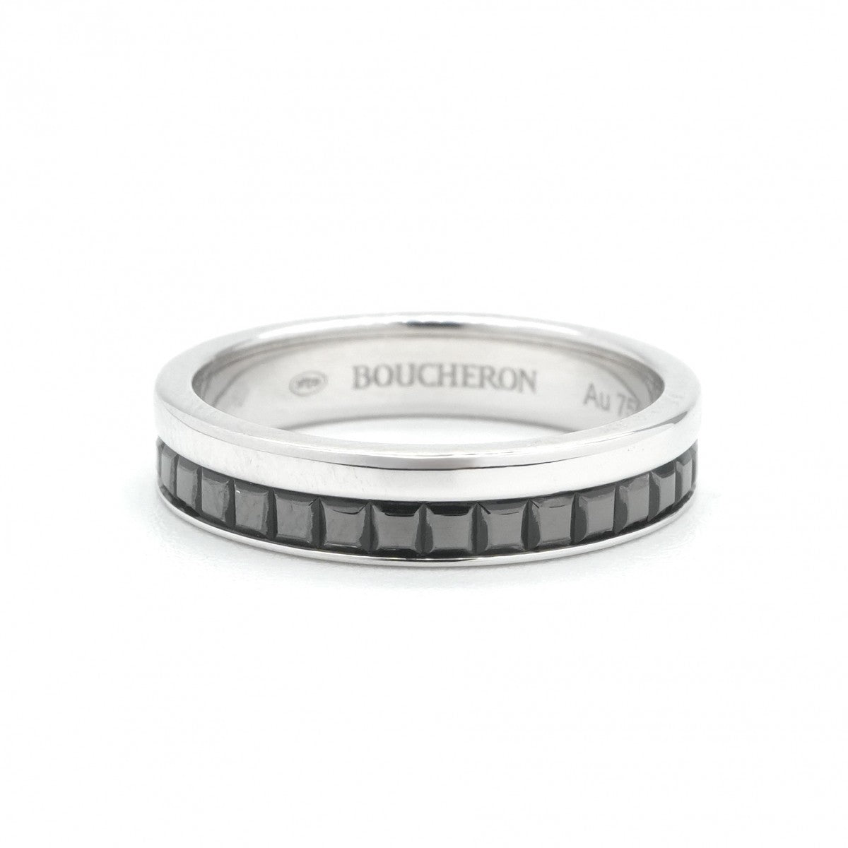 ブシュロン BOUCHERON キャトル ブラック リング ハーフ QUATRE BLACK
