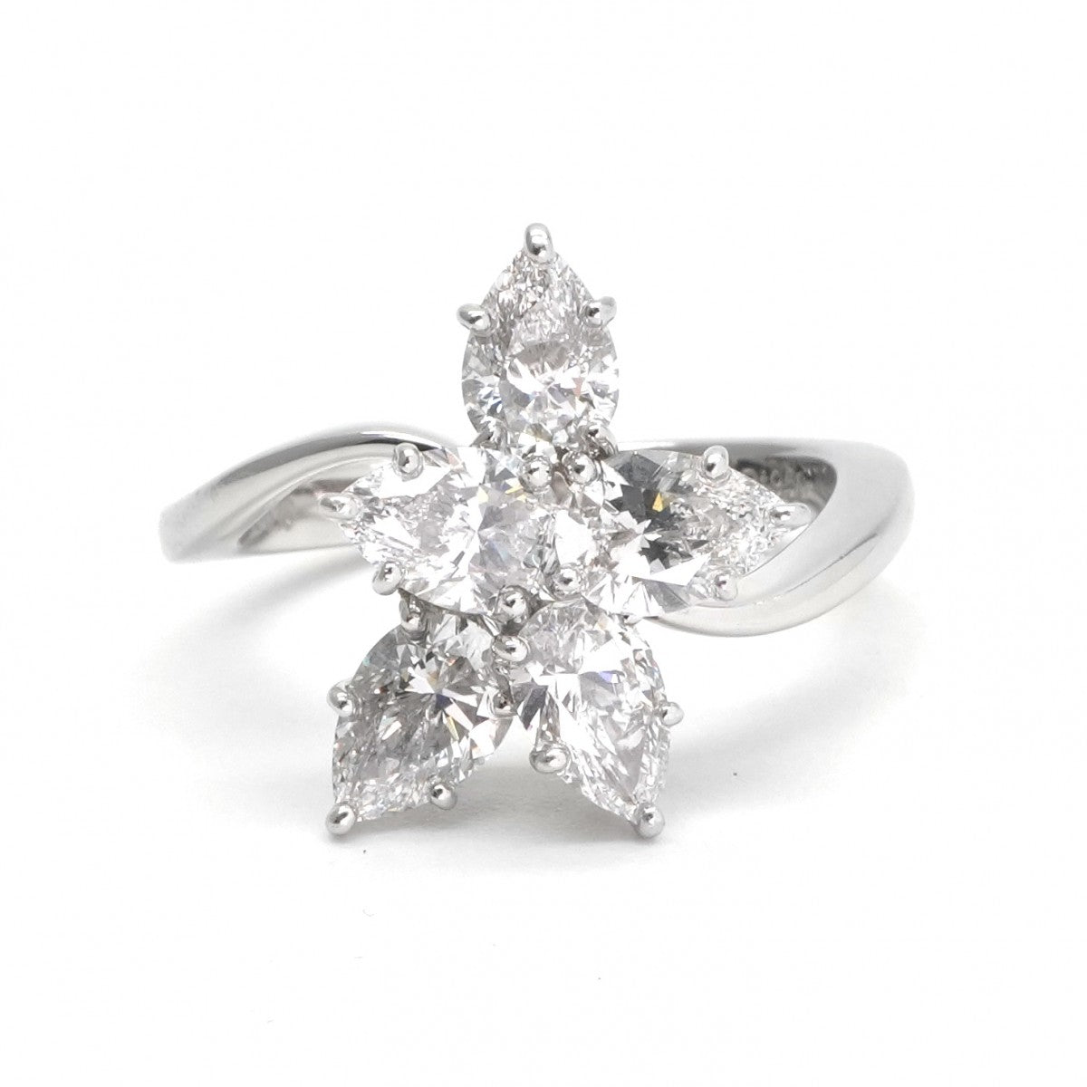 美品♡ハリー・ウィンストン　リング ハリーウィンストン HARRY WINSTON ウィンストン・クラスター・リング