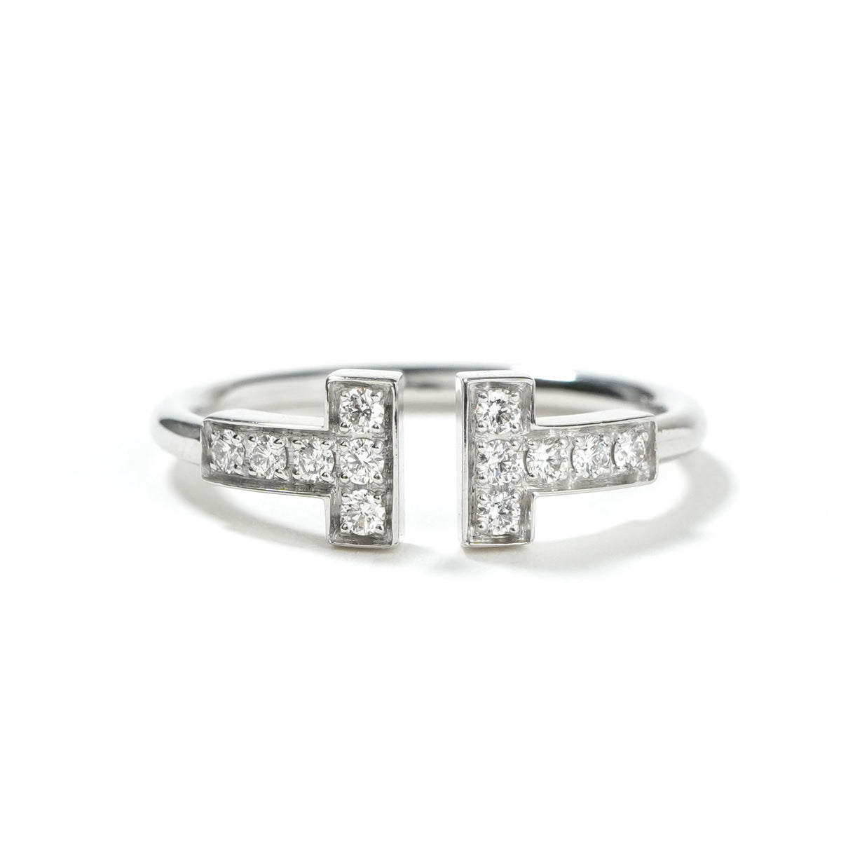 ティファニー TIFFANY&Co. ダイヤモンド ワイヤー リング ホワイト 