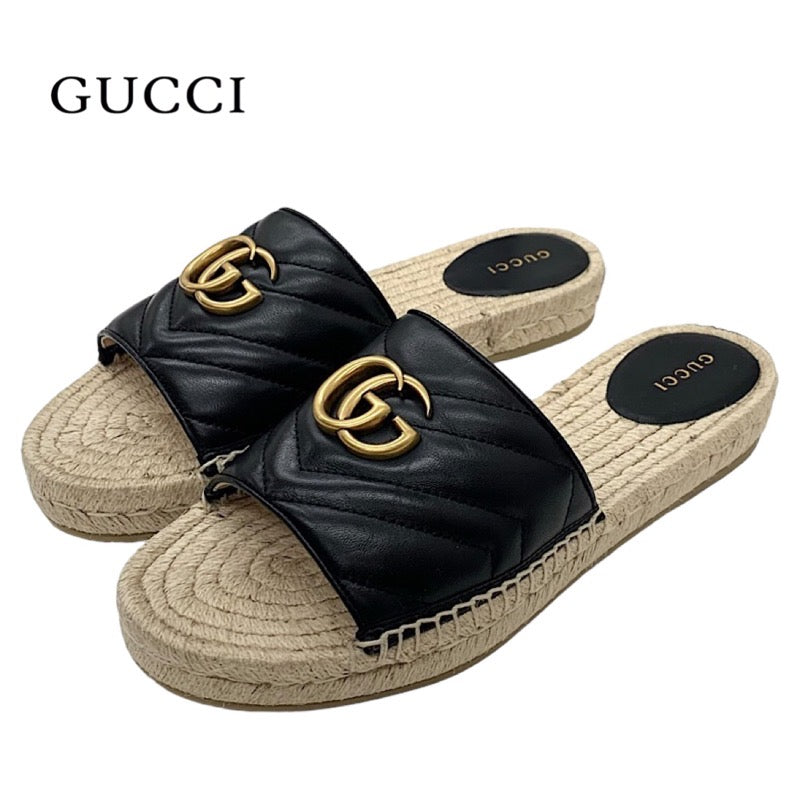 GUCCI サンダル ミュール GG マーモント 36 23cm