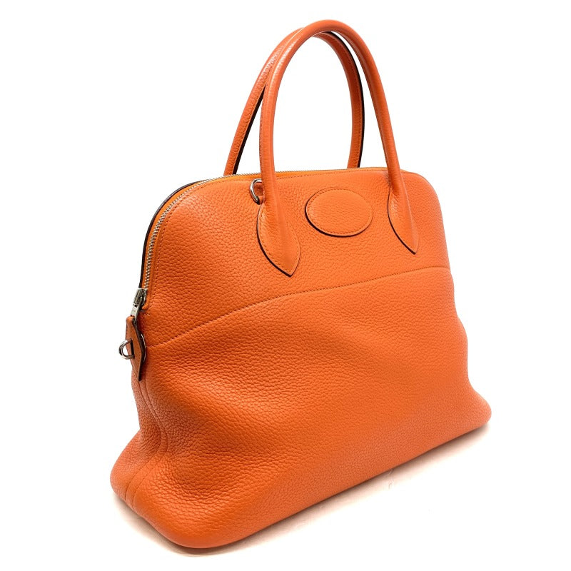 HERMES HERMES Bolide 35 Bolide 35 Torillon Clemence Orange Silver Hardware Handbag