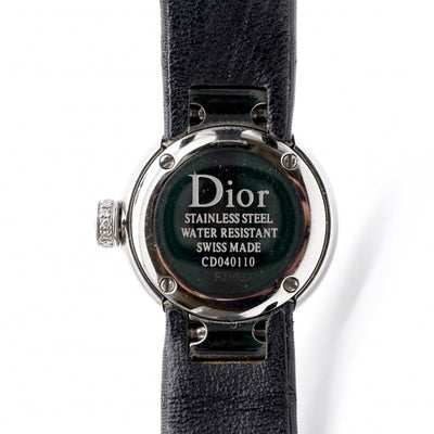 クリスチャンディオール CHRISTIAN DIOR LA D DE DIOR ラ デ ドゥ ディオール 時計 腕時計 SS/革 ベゼルダイヤ