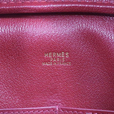 エルメス HERMES プリュム32 プリュム 32 バッグ トートバッグ トゴ レッド 赤 ゴールド金具