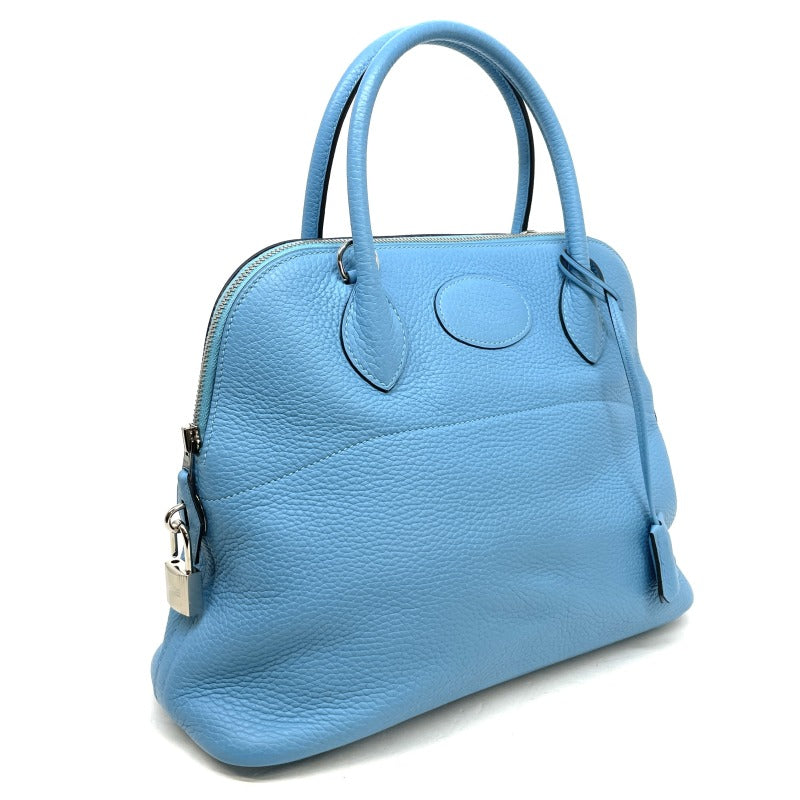 HERMES HERMES Bolide 31 Bolide 31 Bag, Tote bag, Shoulder bag, Torillon Clemence, Blue Knoll, Blue, Silver Hardware