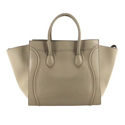 CELINE CELINE Luggage Phantom luggagePhantom Phantom luggage Bag, Tote Bag, Leather, Beige, Gold Hardware, Handbag