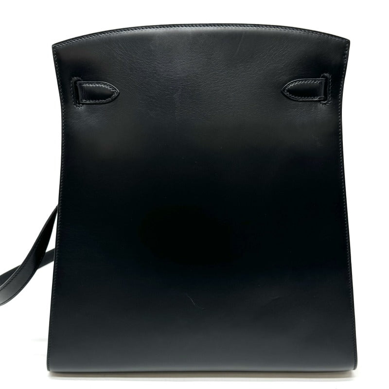 HERMES HERMES Kelly sport GM Kelly sport GM Bag Shoulder Bag Box Calf Noir Black Gold Metal Fittings