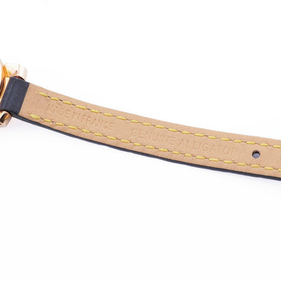 LOUIS VUITTON Louis Vuitton Tambour 시계 손목 시계 핑크 골드 다이아몬드 가죽