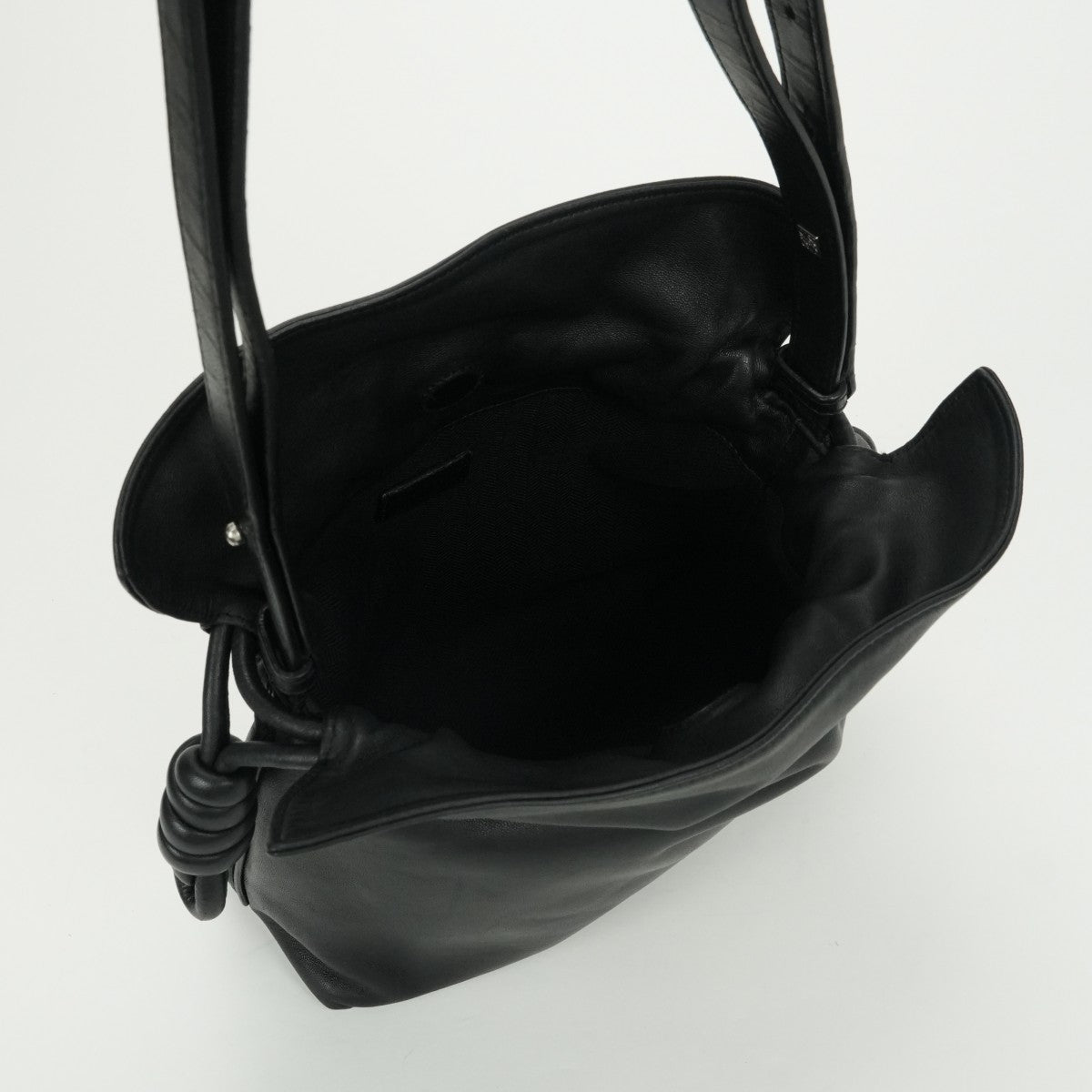 ロエベ LOEWE フラメンコ バッグ ショルダーバッグ ナッパレザー ブラック Black 黒 シルバー金具 新型