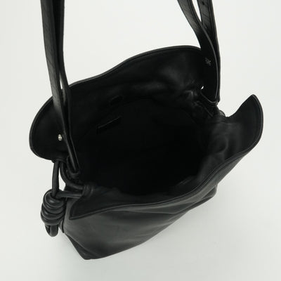 ロエベ LOEWE フラメンコ バッグ ショルダーバッグ ナッパレザー ブラック Black 黒 シルバー金具 新型