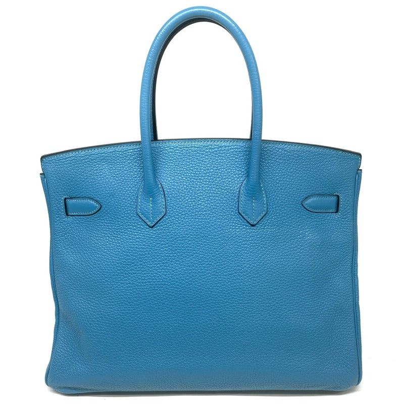 HERMES 爱马仕 Birkin 35 Birkin 35 手提袋Toryon Clemence绿松石蓝色蓝色金色硬件