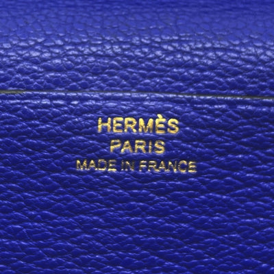 エルメス HERMES ベアンスフレ ベアン スフレ 財布 長財布 ロングウォレット シェブルミゾル ブルーエレクトリック ブルー 青 ゴールド金具 シェーブル