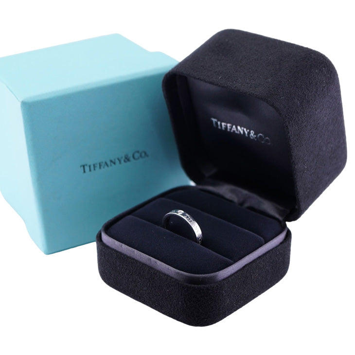 ティファニー TIFFANY&Co. バンドリング フラットバンドリング T&CO. 結婚指輪 ダイヤリング マリッジリング プラチナ