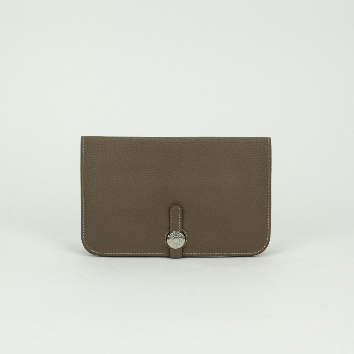 エルメス HERMES ドゴンGM ドゴン GM ドゴンデュオ 財布 長財布 ロングウォレット トリヨンクレマンス エトゥープ Etoupe グレー gray シルバー金具