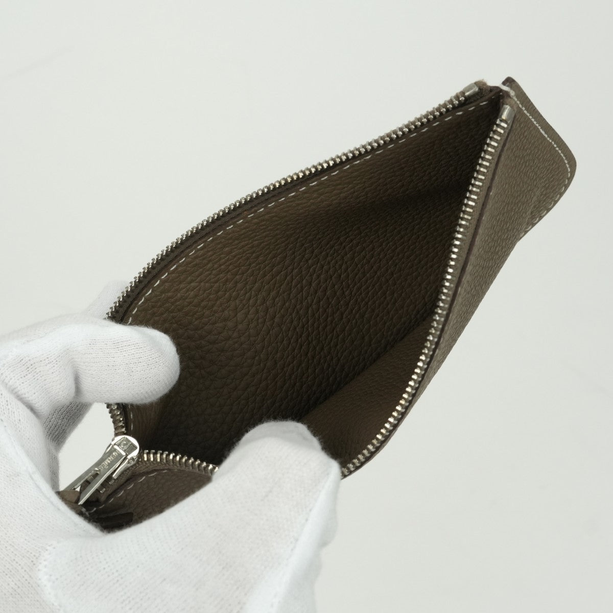 エルメス HERMES ドゴンGM ドゴン GM ドゴンデュオ 財布 長財布 ロングウォレット トリヨンクレマンス エトゥープ Etoupe グレー gray シルバー金具