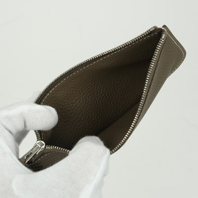 エルメス HERMES ドゴンGM ドゴン GM ドゴンデュオ 財布 長財布 ロングウォレット トリヨンクレマンス エトゥープ Etoupe グレー gray シルバー金具