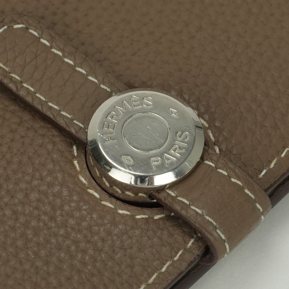 エルメス HERMES ドゴンGM ドゴン GM ドゴンデュオ 財布 長財布 ロングウォレット トリヨンクレマンス エトゥープ Etoupe グレー gray シルバー金具