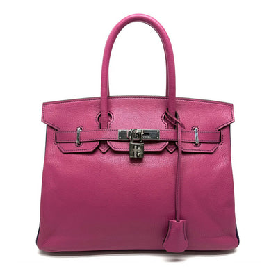 エルメス HERMES バーキン30 バーキン 30 スペシャルオーダー SPO パーソナルオーダー PO バイカラー バッグ トートバッグ シェブルミゾル ローズショッキング ウルトラバイオレット バイカラー ピンク ショッキングピンク シルバー金具 シェーブル ハンドバッグ