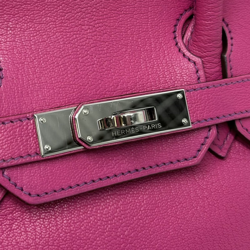 エルメス HERMES バーキン30 バーキン 30 スペシャルオーダー SPO パーソナルオーダー PO バイカラー バッグ トートバッグ シェブルミゾル ローズショッキング ウルトラバイオレット バイカラー ピンク ショッキングピンク シルバー金具 シェーブル ハンドバッグ