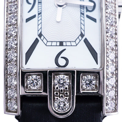 HARRY WINSTON Harry Winston Avenue C Mini Watch Wartwatch 750WG White White Avenue迷你白金钻石