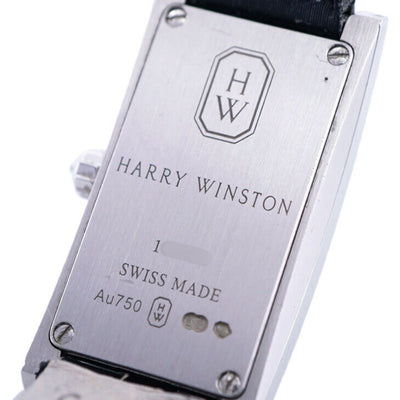 HARRY WINSTON Harry Winston Avenue C Mini Watch Wartwatch 750WG White White Avenue迷你白金钻石