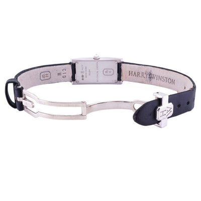 HARRY WINSTON Harry Winston Avenue C Mini Watch Wartwatch 750WG White White Avenue迷你白金钻石