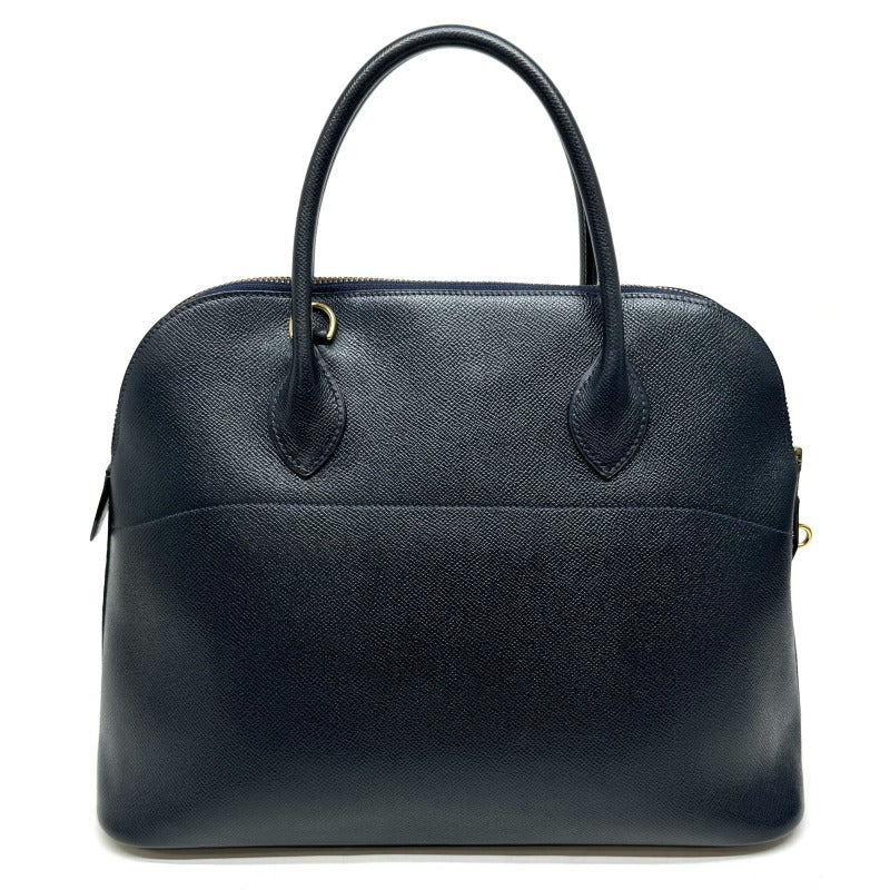 HERMES 爱马仕 Bolide 35 Bolide 35 包，手提袋，肩膀袋，库什贝尔，海军，海军，金配件
