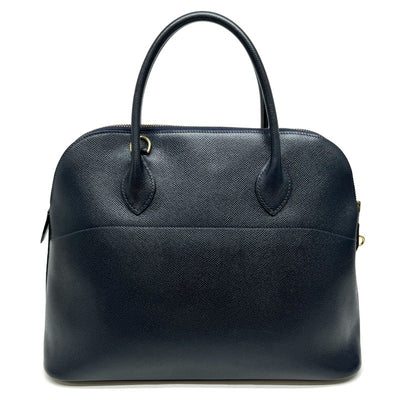 HERMES 爱马仕 Bolide 35 Bolide 35 包，手提袋，肩膀袋，库什贝尔，海军，海军，金配件