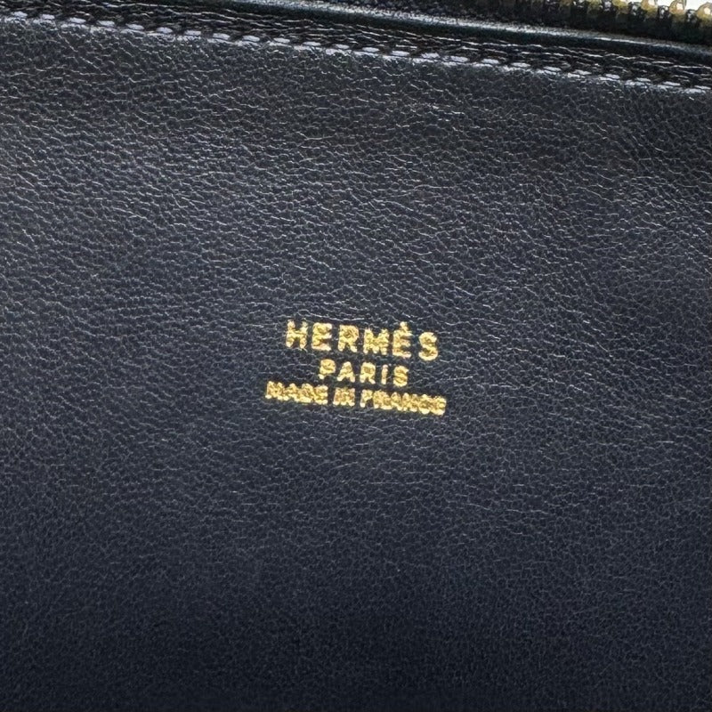 HERMES 헤르메스 Bolide 35 Bolide 35 가방, 토트 백, 숄더백, 쿠시 벨, 해군, 해군, 금 피팅