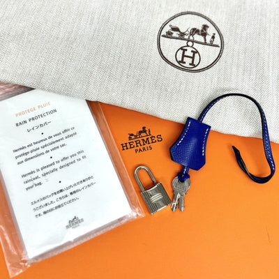 エルメス HERMES バーキン30 バーキン 30 キャンディバーキン キャンディバーキン30 バッグ トートバッグ エプソン ブルーエレクトリック ブルーイズミール ブルー 青 シルバー金具 バイカラー ヴォーエプソン