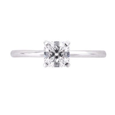 Tiffany & Co. TIFFANY&Co. Engagement Ring Tiffany & Co. True Diamond Platinum Tiffany & Co.True Diamond Ring Wedding Ring Marriage Ring Square Cut