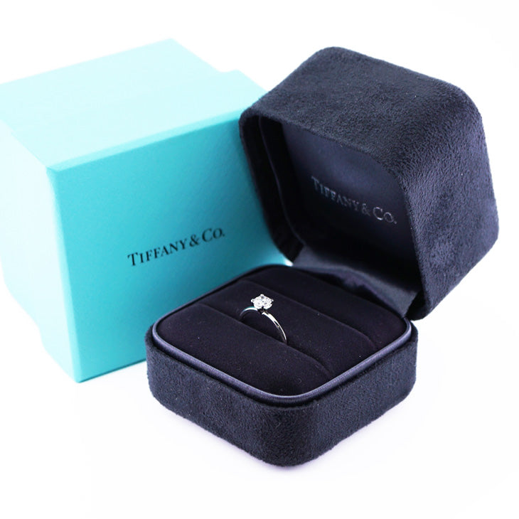 Tiffany & Co. Tiffany & Co. 약혼 반지 Tiffany & Co. 진정한 다이아몬드 백금 Tiffany & Co.진정한 다이아몬드 반지 결혼 반지 결혼 반지 스퀘어 컷