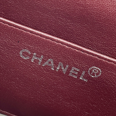 シャネル CHANEL マトラッセ バッグ バニティバッグ ポーチ ラムスキン ブラック 黒 シルバー金具 ハンドバッグ