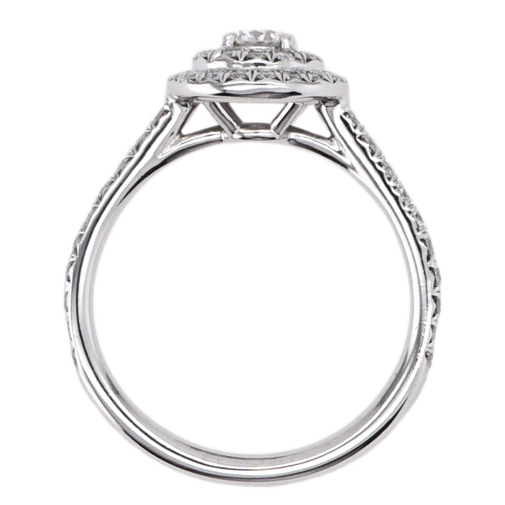 Tiffany & Co. Tiffany＆Co。 Tiffany & Co. Sorest Ring PT950银色Sorest Diamond Ring solest Ring Ring订婚戒指