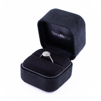 Tiffany & Co. Tiffany＆Co。 Tiffany & Co. Sorest Ring PT950银色Sorest Diamond Ring solest Ring Ring订婚戒指