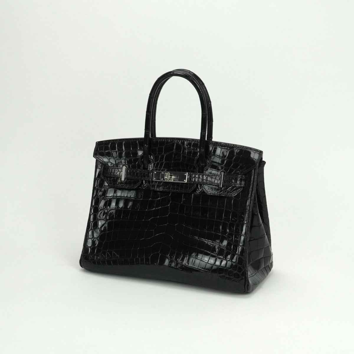 エルメス HERMES バーキン30 バーキン 30 バッグ トートバッグ ニロティカス クロコダイル ノワール Noir ブラック Black 黒 シルバー金具