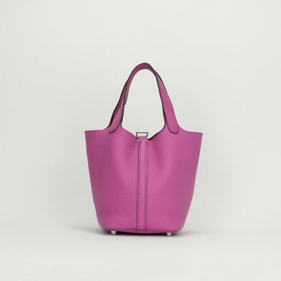 エルメス HERMES ピコタンロックPM ピコタンロック PM ピコタンPM ピコタンロック18 バッグ トートバッグ トリヨンクレマンス マグノリア Magnoria ピンク シルバー金具