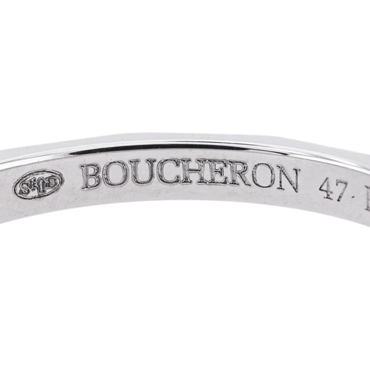 BOUCHERONブシュロン ファセット リング Pt950 55号 BOUCHERON】ブシュロン『PT950 ファセット リング スモール』5号