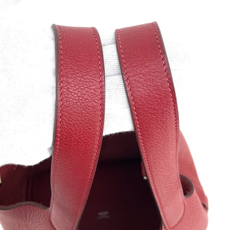 HERMES HERMES Picotin MM Picotin MM Picotin 22 Tote bag Toryon Clemence red silver hardware