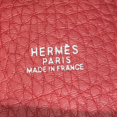 エルメス HERMES ピコタンMM ピコタン MM ピコタン22 バッグ トートバッグ トリヨンクレマンス レッド 赤 シルバー金具