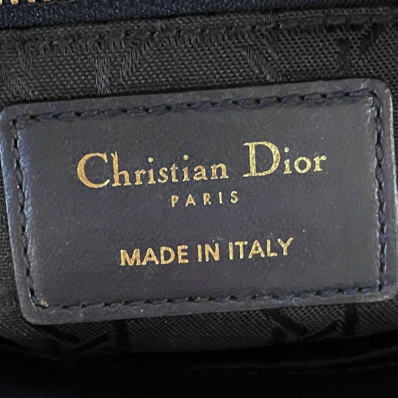 CHRISTIAN DIOR CHRISTIAN DIOR Lady dior small LADY DIOR MY ABCDIOR MYABC Cannage bag Lambskin Navy Navy Gold Metal Fittings