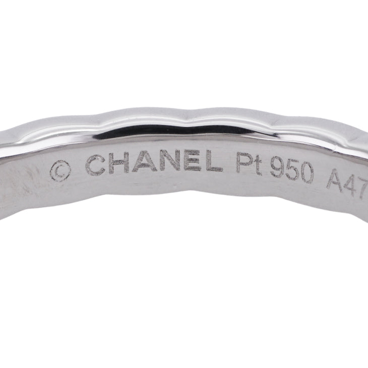 CHANEL CHANEL Coco Crush Collection Ring Coco Crush Matelass? Ring Pt950 Silver Diamond Ring Wedding Ring Marriage Ring Platinum