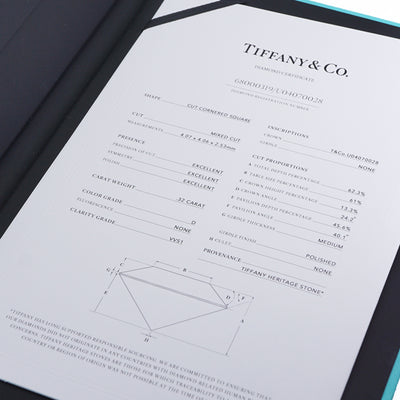 Tiffany & Co. Tiffany & Co. 공주 컷 다이아몬드 약혼 반지 플래티넘 프린세스 컷 다이아몬드 약혼 반지 다이아몬드 반지 결혼 반지 결혼 반지 플래티넘