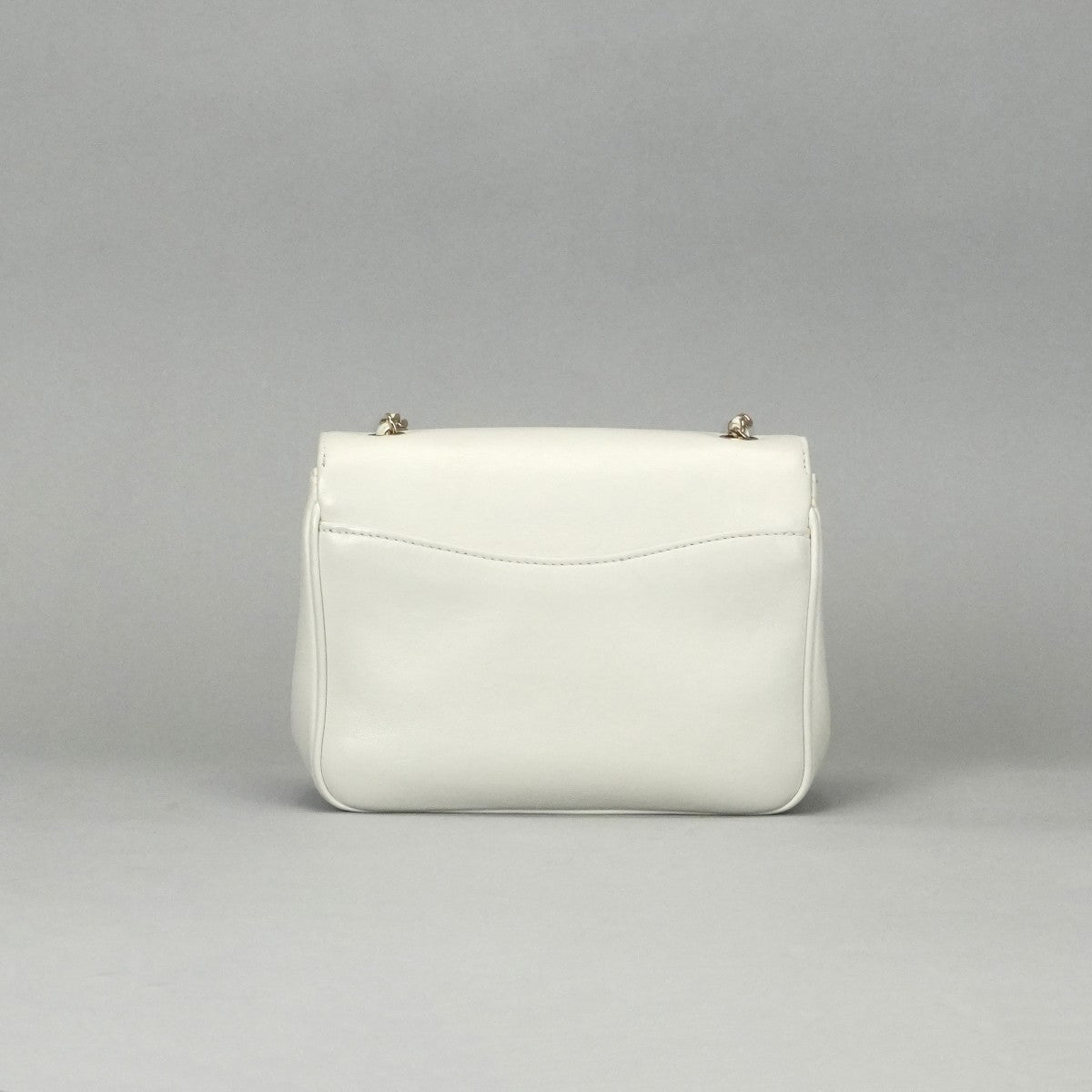 CHANEL CHANEL bag shoulder bag calfskin white gold hardware Coco mark chain shoulder bag full flap