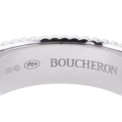 ブシュロン BOUCHERON キャトル ブラック ダイヤモンド リング スモール キャトルブラック キャトルリング QUATRE BLACK EDITION リング 指輪 750WG×ブラックPVD シルバー