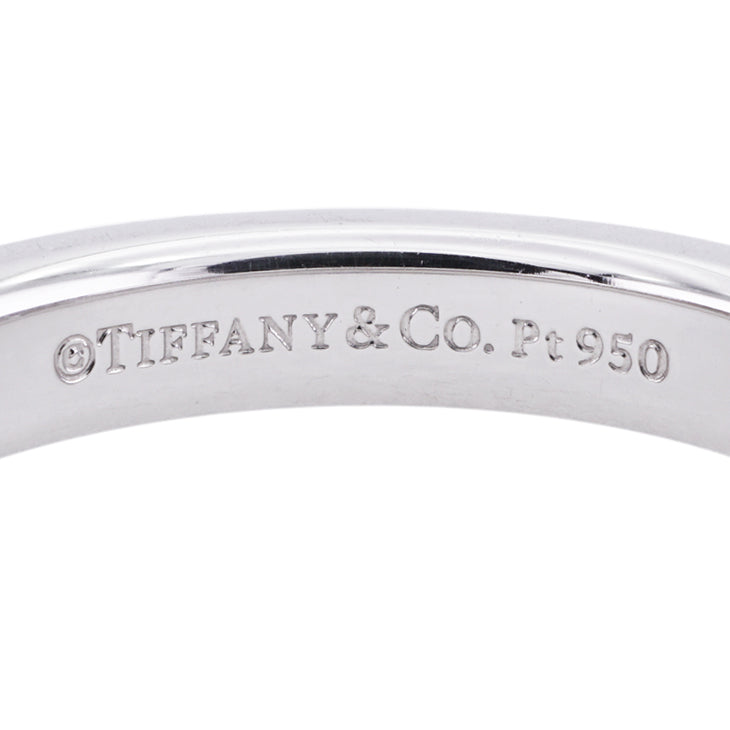 ティファニー TIFFANY&Co. バンドリング フラットバンドリング リング 指輪 Pt950 シルバー ダイヤリング 結婚指輪 マリッジリング プラチナ